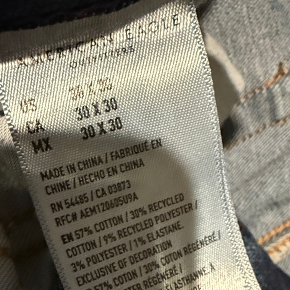 American Eagle Outfitters Men's Airflex+ Blue Jeans 30x30 - Picture 4 of 7